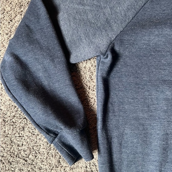 Aviator Nation Bolt Chevron Stripe Sweatshirt Dark Blue Gray Size Small - Picture 9 of 9